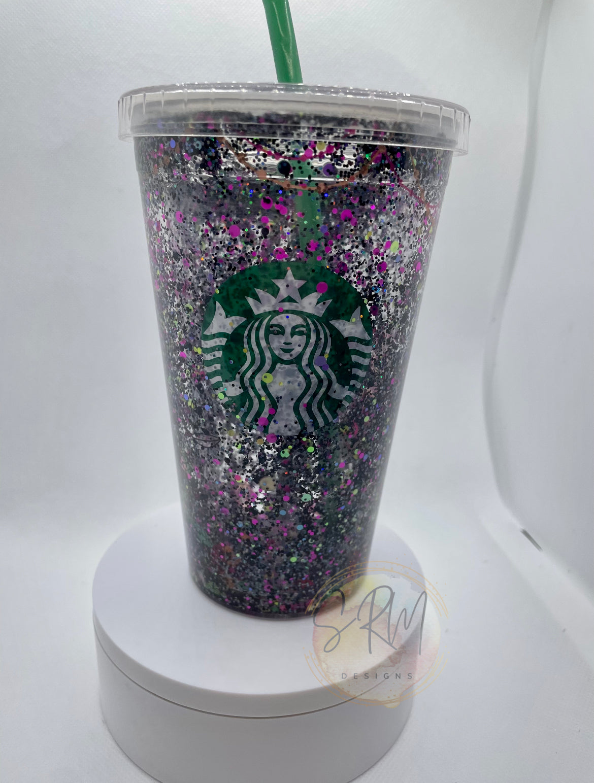 Bling Snow Globe Tumbler -   Custom starbucks cup, Starbucks cup art,  Tumbler